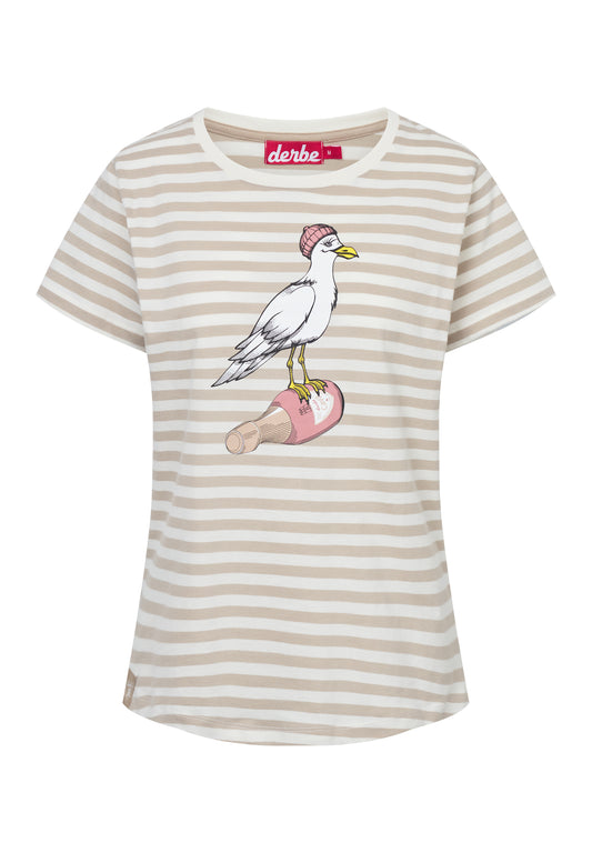 Derbe Hamburg Sturmmöwin Damen T-Shirt in off white/cobblestone