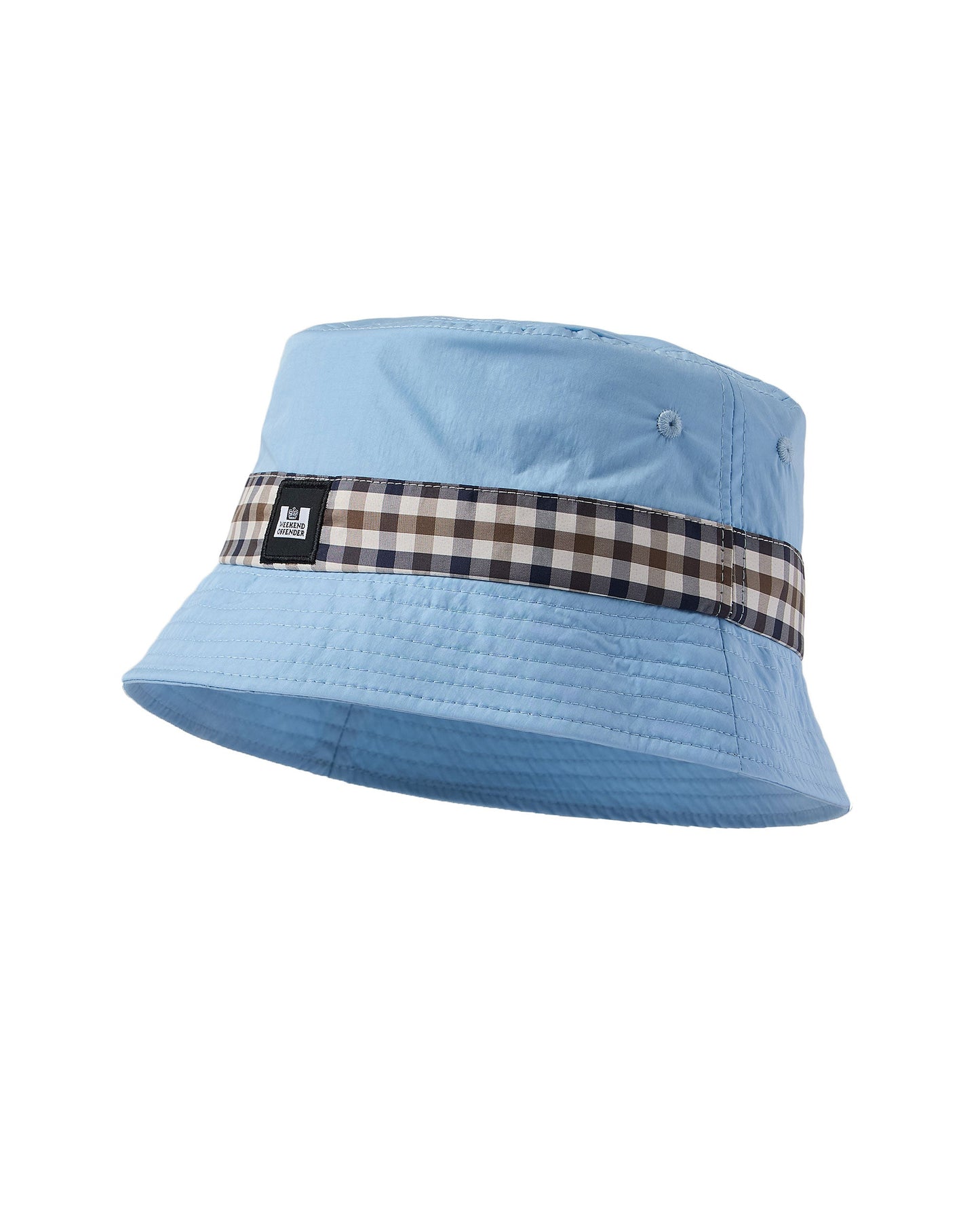 Weekend Offender QUEENSLAND Bucket Hat in SEA MARINE/MID HOUSE CHECK