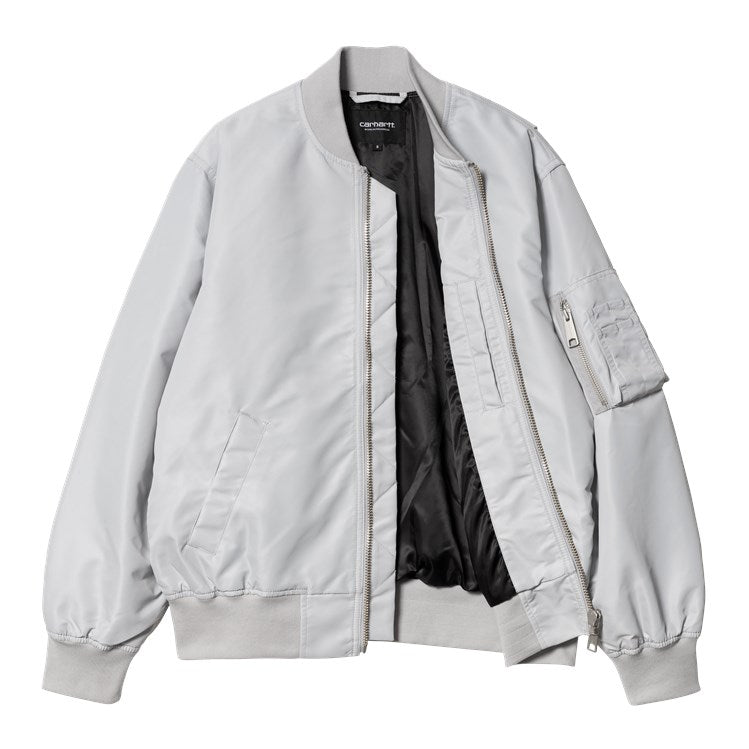 CARHARTT WIP W' Otley Bomber 100% Nylon Twill in Sonic Silver