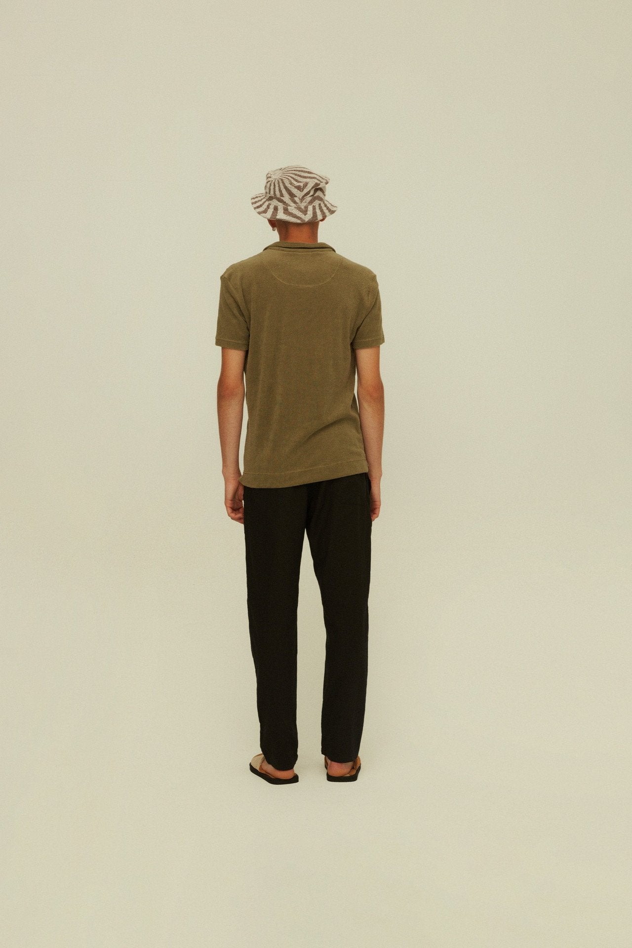 OAS Khaki Polo Terry Shirt