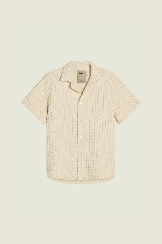 OAS Ecru Cuba Waffle Shirt