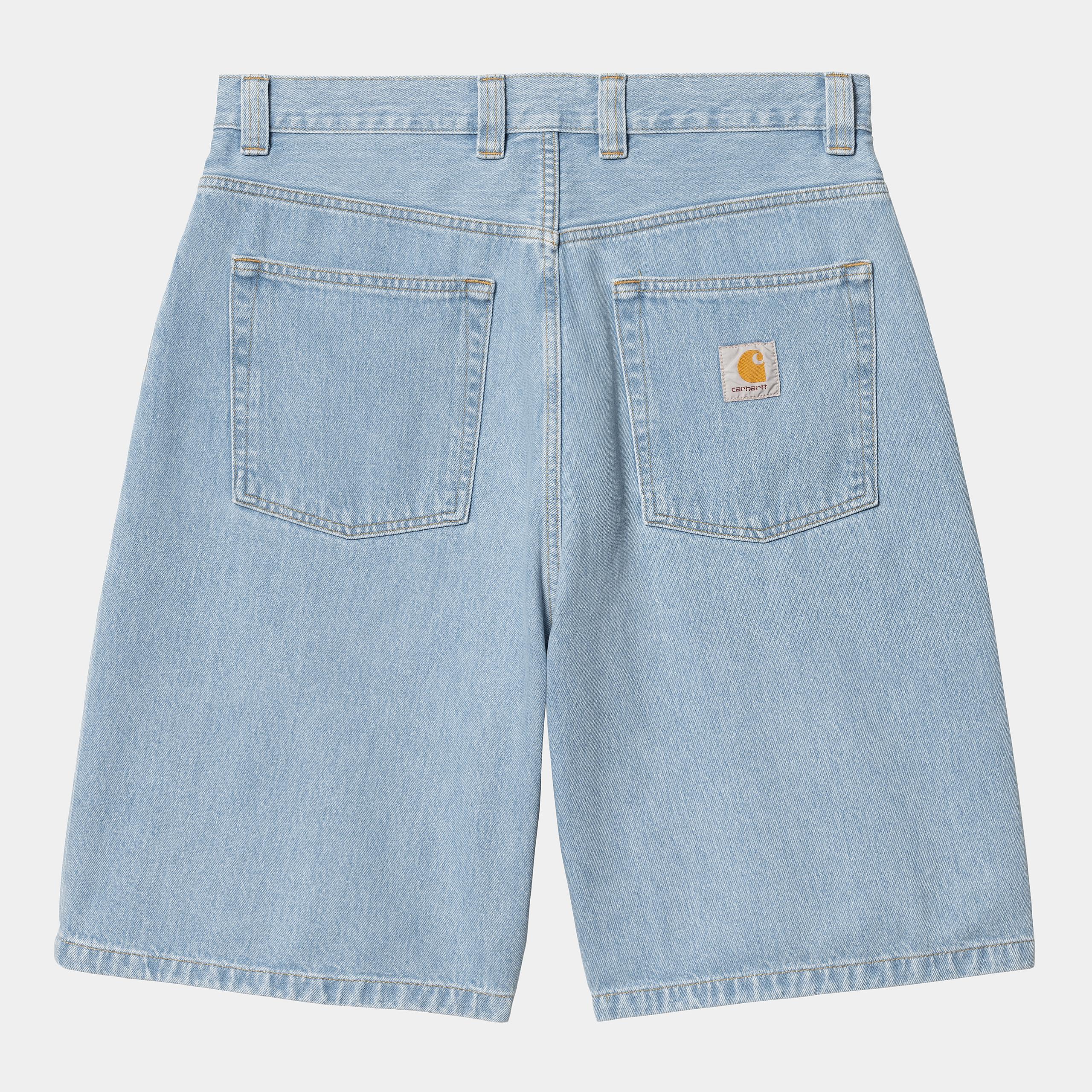 CARHARTT WIP Brandon Short 100% Cotton 'Smith' Denim