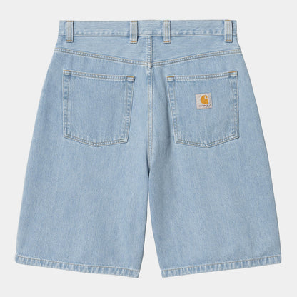 CARHARTT WIP Brandon Short 100% Cotton 'Smith' Denim