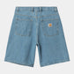 CARHARTT WIP Brandon Short 100% Cotton 'Smith' Denim