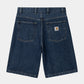 CARHARTT WIP Brandon Short 100% Cotton 'Smith' Denim