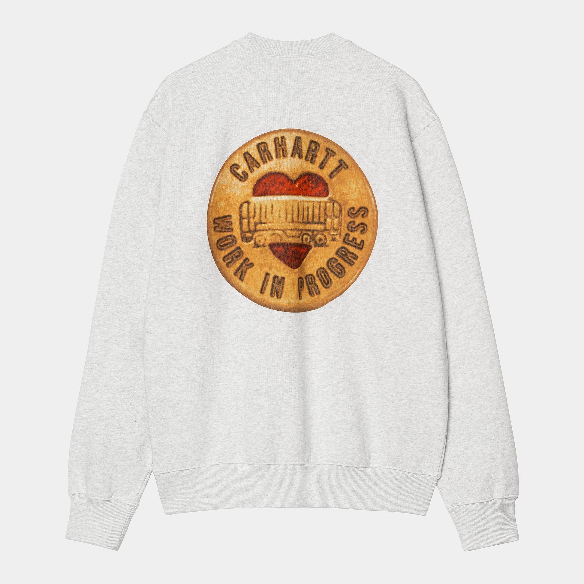 CARHARTT WIP Button Sweat in Ash Heather