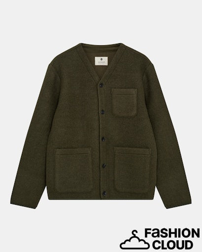 Anerkjendt AKSIGURD BOILED WOOL OVERSHIRT
