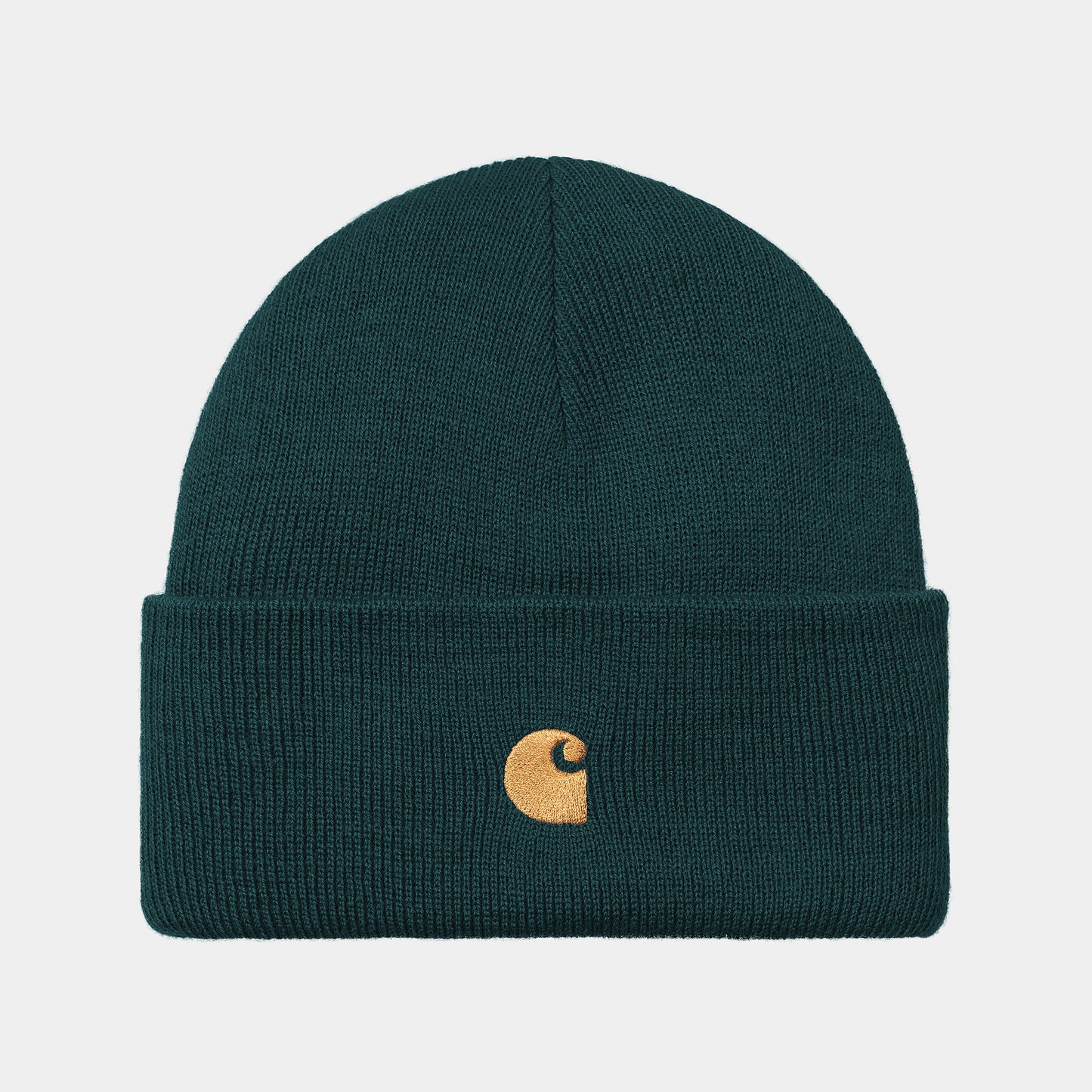 Carhartt Wip Chase Beanie FW24 in Duck Blue/Gold
