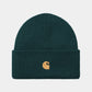 Carhartt Wip Chase Beanie FW24 in Duck Blue/Gold
