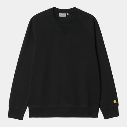 Carhartt WIP Chase Sweat in Schwarz/Gold