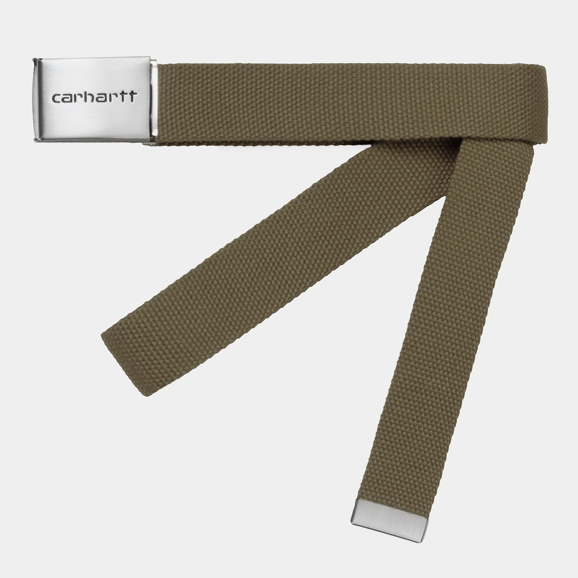 Carhartt WIP Clip Belt Chrome in Highland