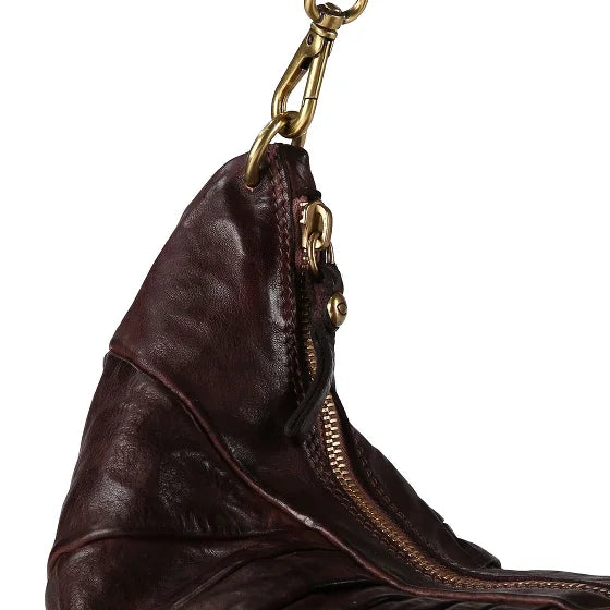 Campomaggi Luna L - Shoulder Bag In Cowhide Leather Dyed With Pleats
