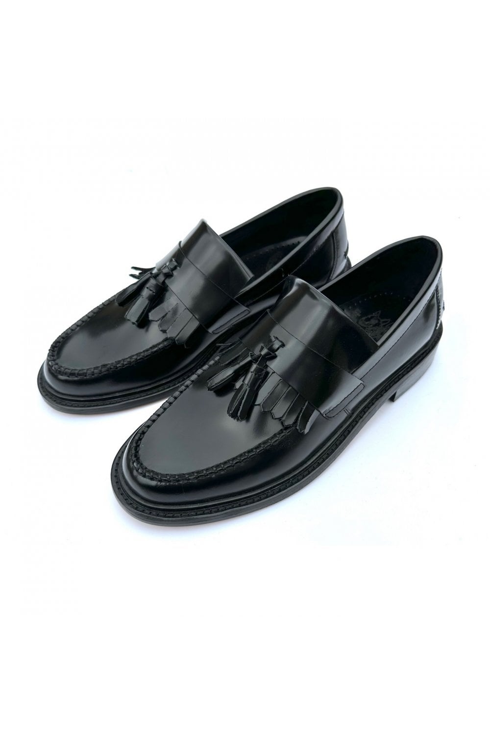 Trojan Rude Boy Tassel Loafer in Schwarz