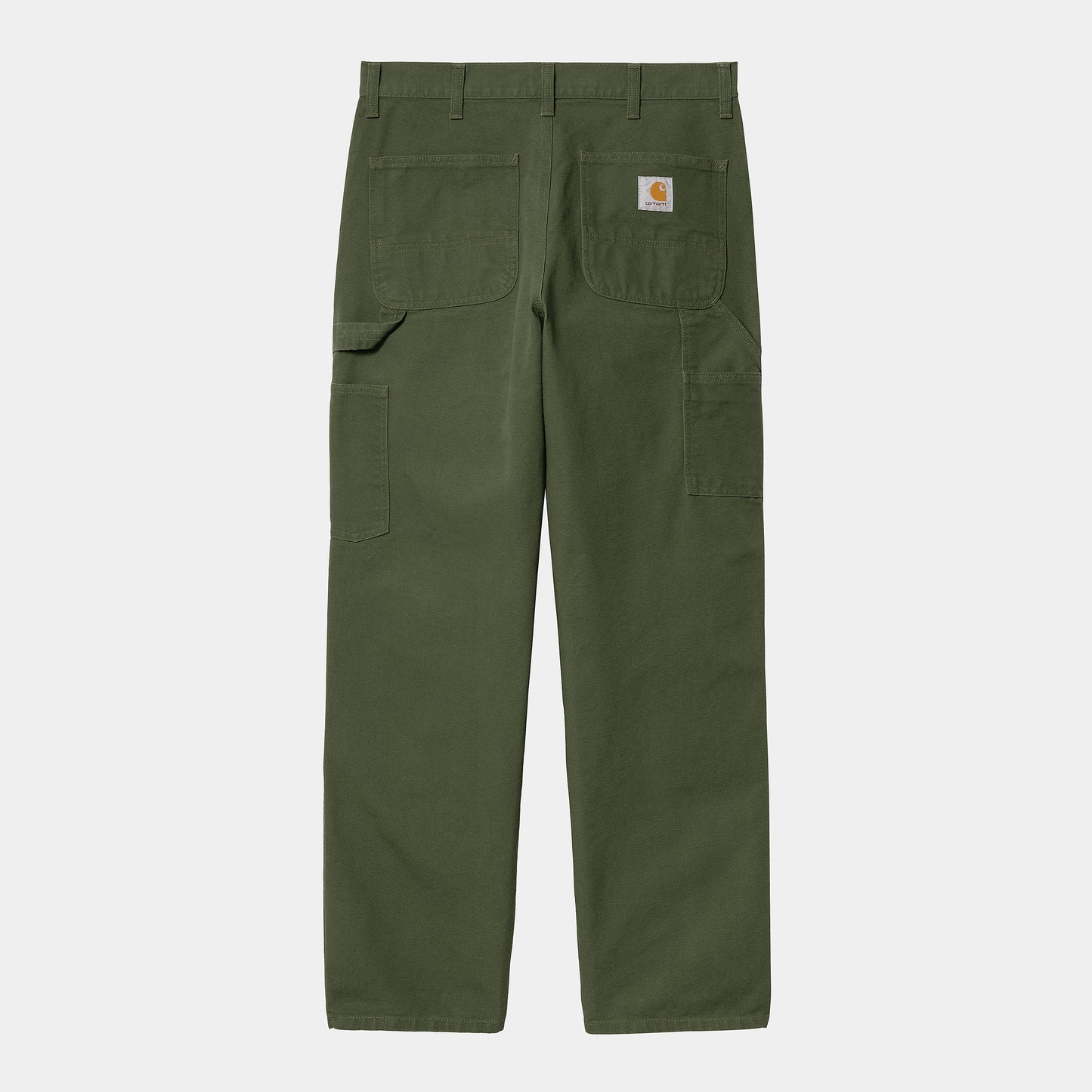 Carhartt WIP Double Knee Pant Organic Cotton Dearborn Canvas, 12 oz in Tarragon/rinsed