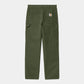 Carhartt WIP Double Knee Pant Organic Cotton Dearborn Canvas, 12 oz in Tarragon/rinsed