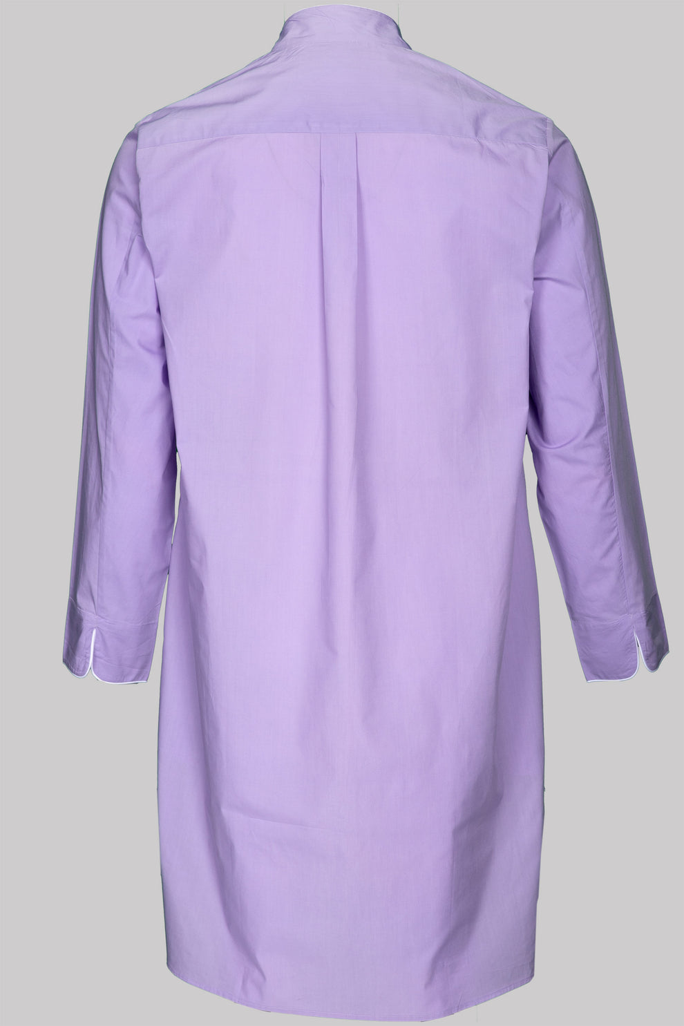 P.Le Moult NIGHT-SHIRT Colour﹢Piping Cotton-Popeline