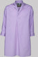 P.Le Moult NIGHT-SHIRT Colour﹢Piping Cotton-Popeline in Lavendergray/Grau