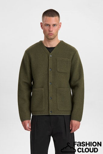 Anerkjendt AKSIGURD BOILED WOOL OVERSHIRT