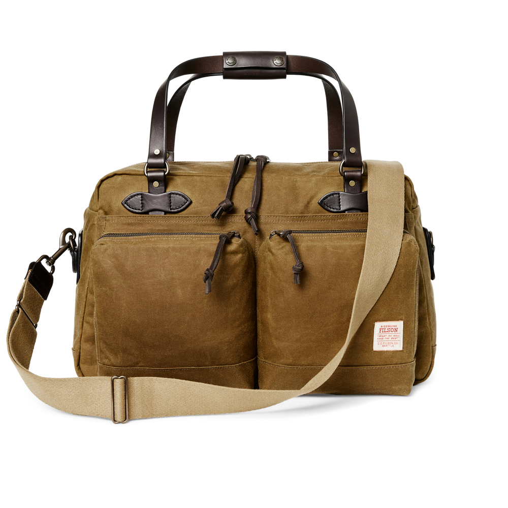 Filson 48 Hour Tin Cloth Duffle Bag Dark Tan