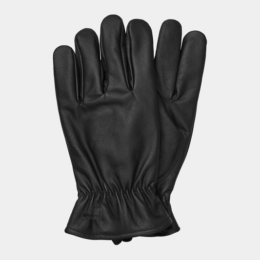 Carhartt WIP Fonda Gloves 100 % Cow, Corrected Grin Leather in Schwarz