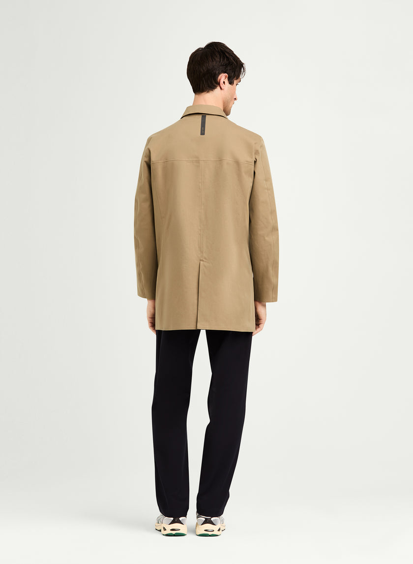 G-LAB COACH COAT in dark sand