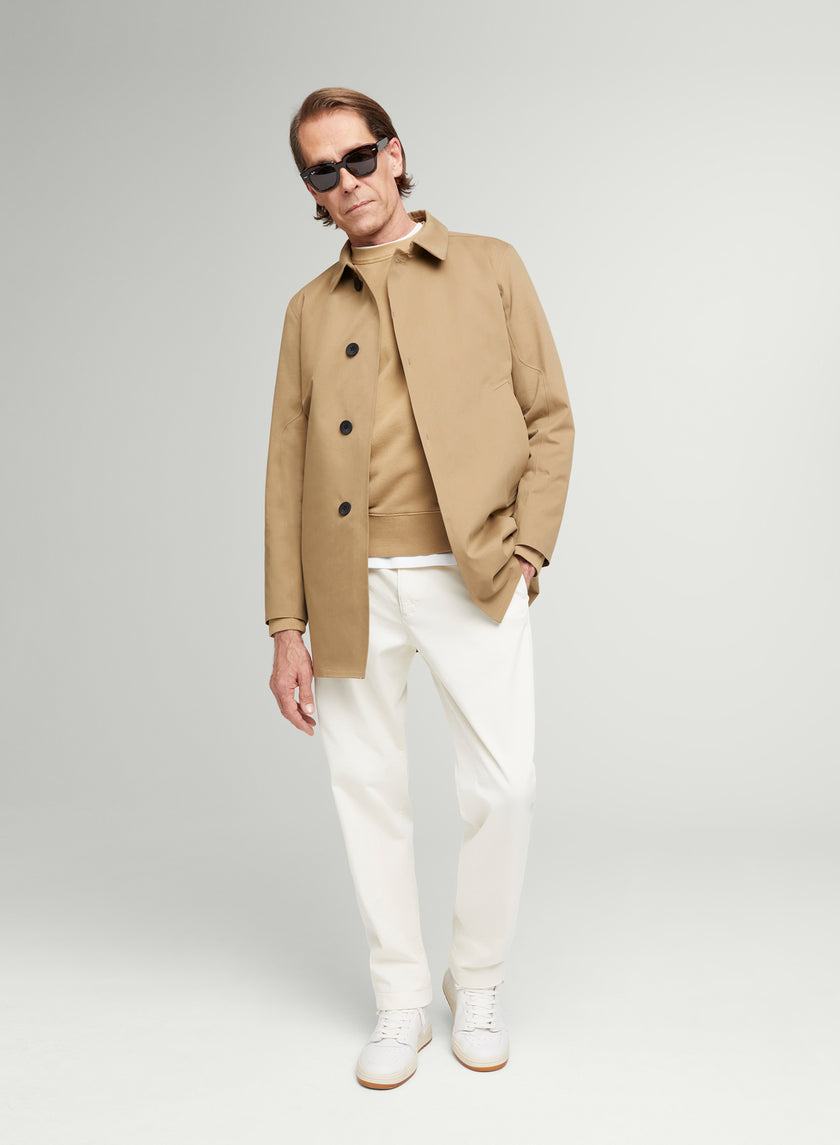 G-LAB COACH COAT in dark sand