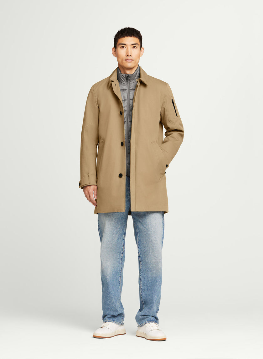 G-LAB COSMO Coat eco cotton blend in dark sand