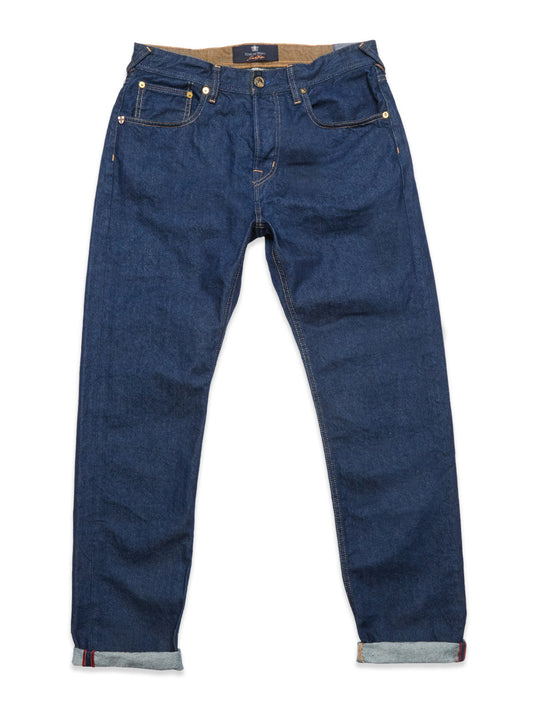 Blue de Gênes Giacomo Canti Rinse Jeans in Dark Blue Denim