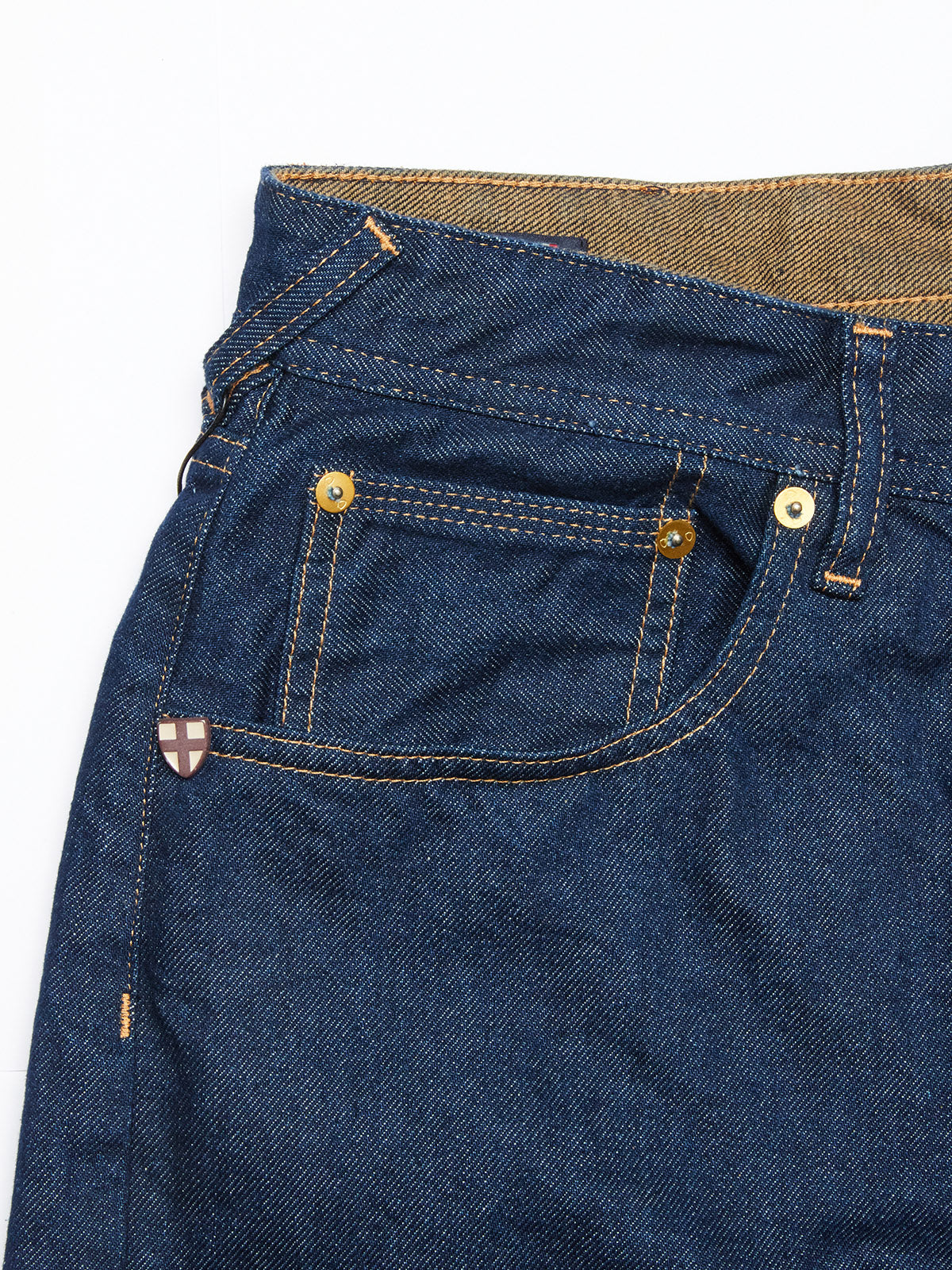 Blue de Gênes Giacomo Canti Rinse Jeans in Dark Blue Denim