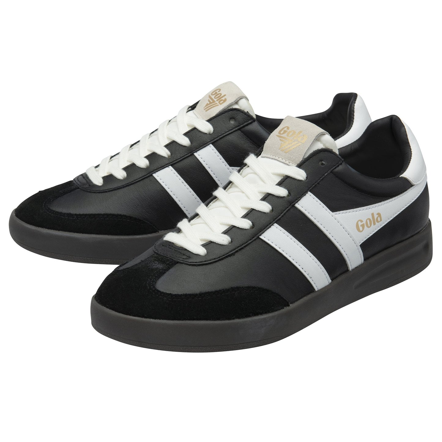GOLA CYCLONE LEATHER Herren AW24 in Schwarz/WHT/DARK GUM