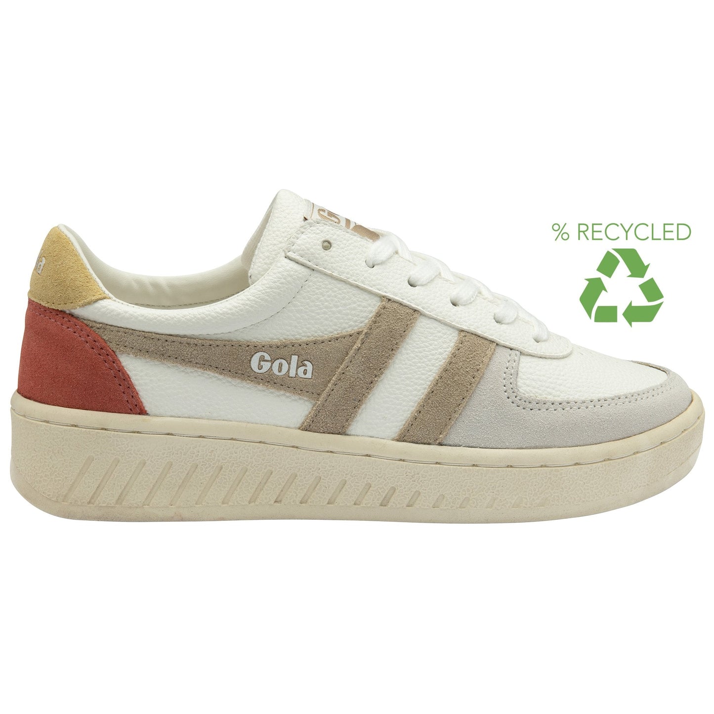 Gola Damen Sneaker Grandslam Trident FS25 in Weiß/Bone/Flax
