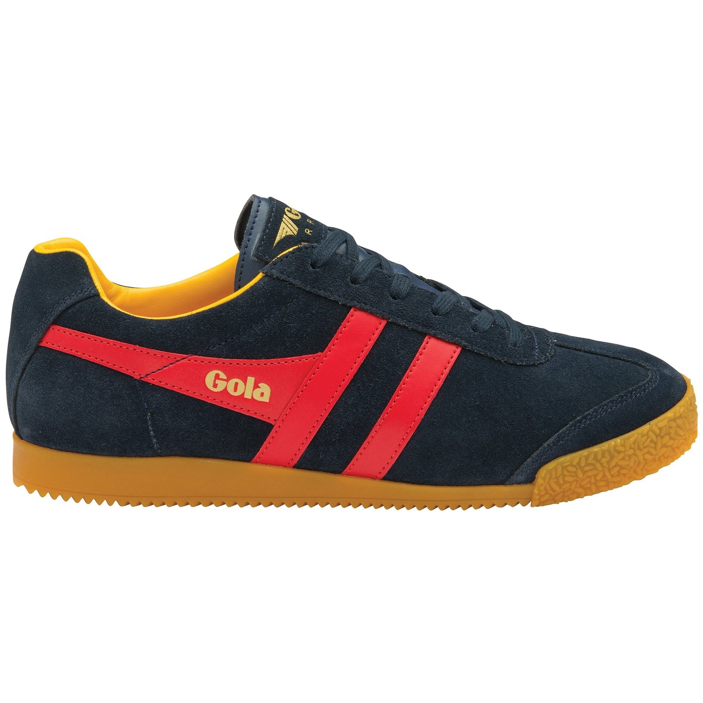 Gola Harrier Suede Ladies in Dunkelblau/Rot/Sun