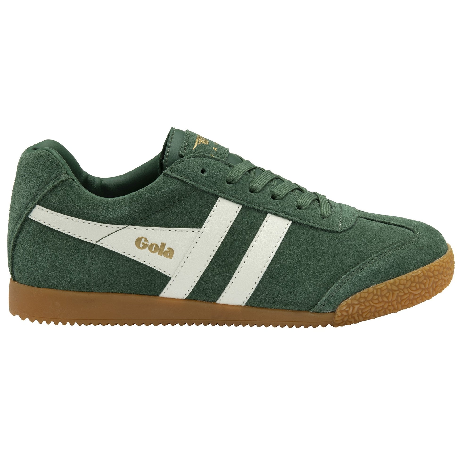 Gola Harrier Suede Ladies in evergreen/offwhite