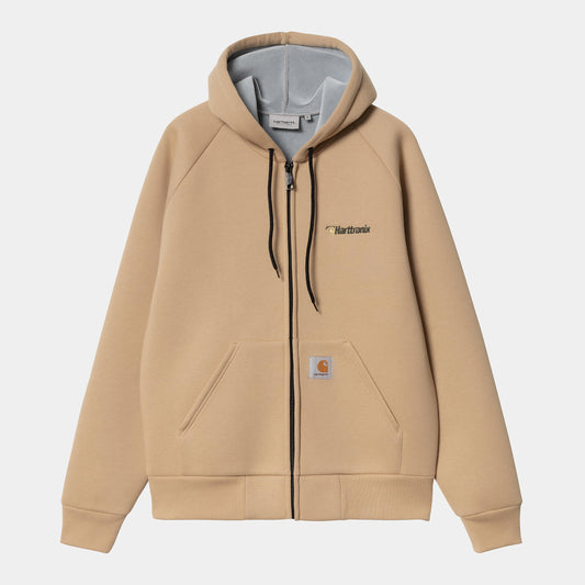 Carhartt WIP Harttronix Car-Lux Hooded Jack Pre Summer 2025 in Dusty H Brown/Grau