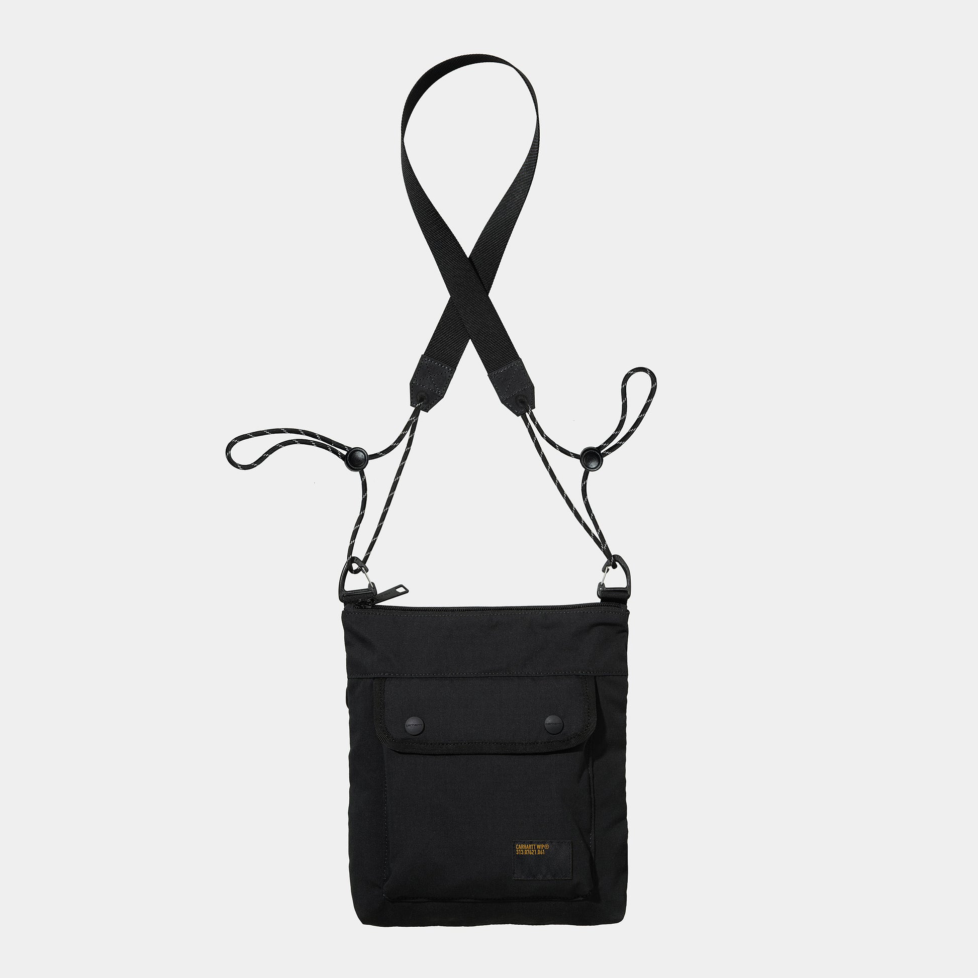 CARHARTT WIP Haste Strap Bag Cotton/Nylon Ripstop in Schwarz