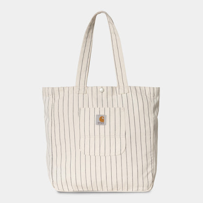 CARHARTT WIP Hendry Tote in Seaton Stripe Wax/Dark Navy/rinsed