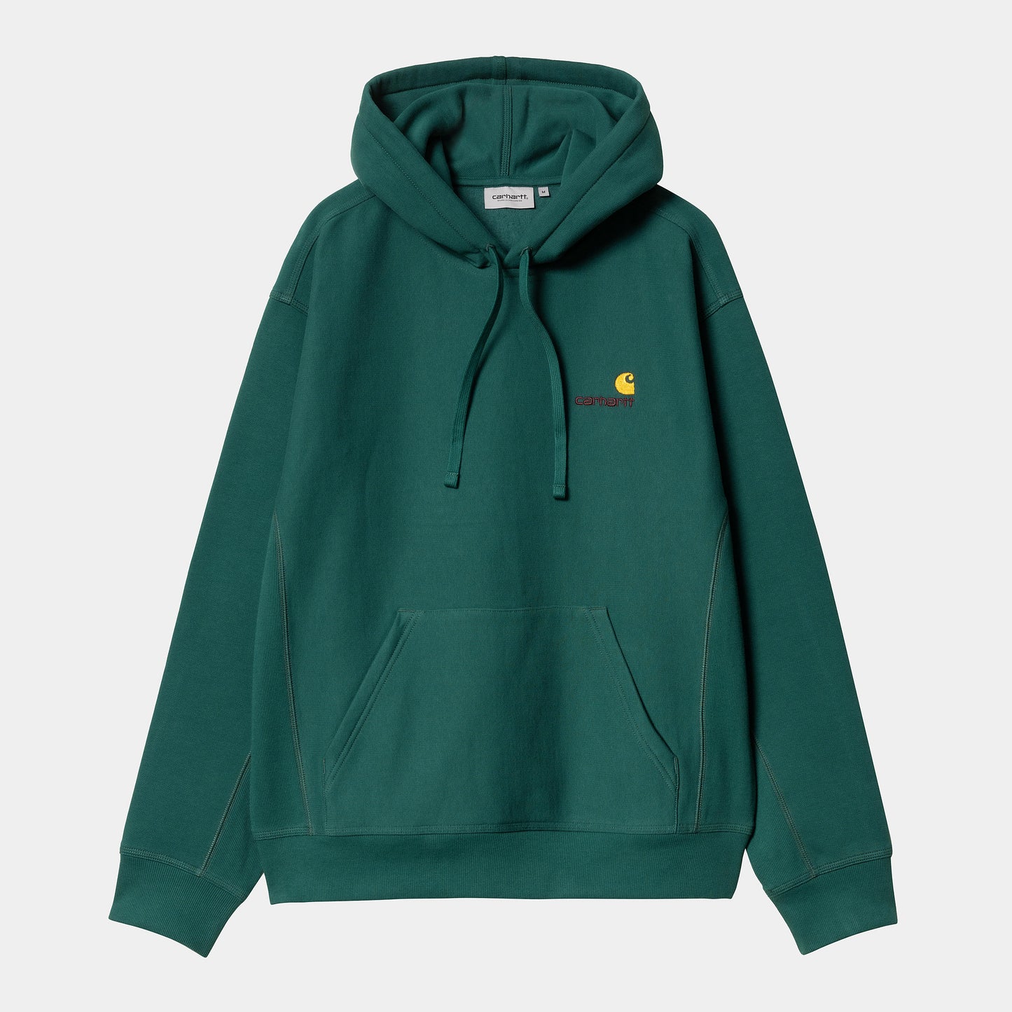 Carhartt WIP Hooded American Script Sweat in Malachite