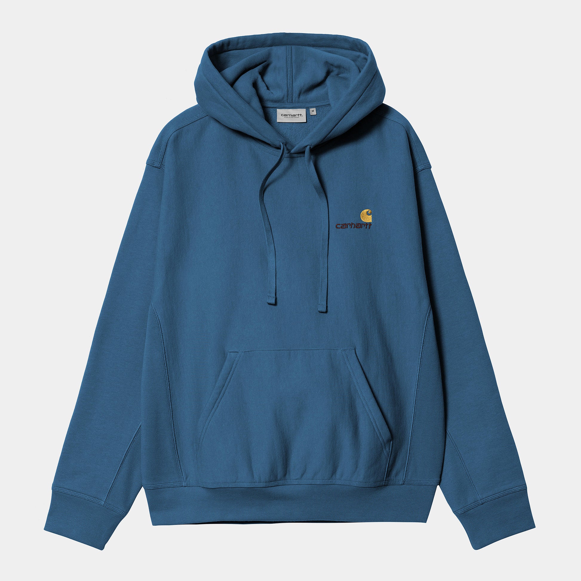 Carhartt WIP Hooded American Script Sweat in Sodalite