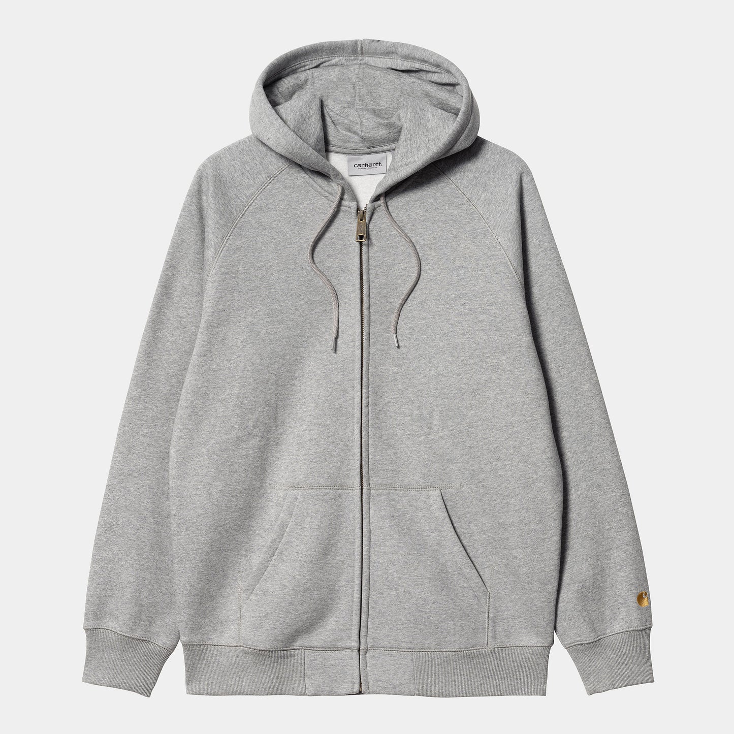 Carhartt WIP Hooded Chase Jacket in Grey Heather/Gold