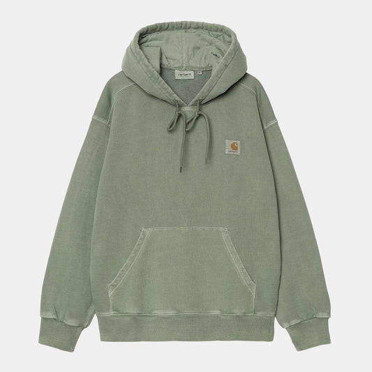CARHARTT WIP Hooded Nelson Sweat in Park/garment dyed