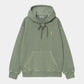 CARHARTT WIP Hooded Nelson Sweat in Park/garment dyed