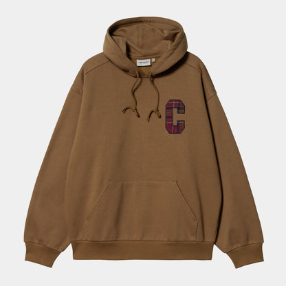 Carhartt WIP Hooded Wiles Sweat Cotton/Polyester Sweat, 420 g/m² in Hamilton Brown