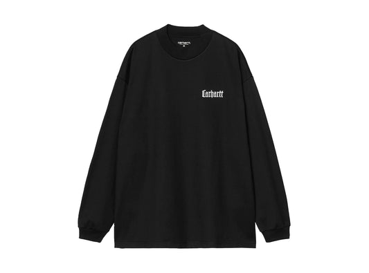 Carhartt WIP L/S Schooling Mockneck T-Shirt Cotton Single Jersey. 260 g/m²