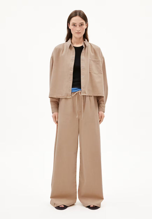 Armedangels Damen KELAANI Hose Stoffhose in true camel