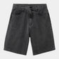 CARHARTT WIP Landon Short 100% Cotton 'Robertson' Denim