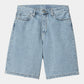 CARHARTT WIP Landon Short 100% Cotton 'Robertson' Denim