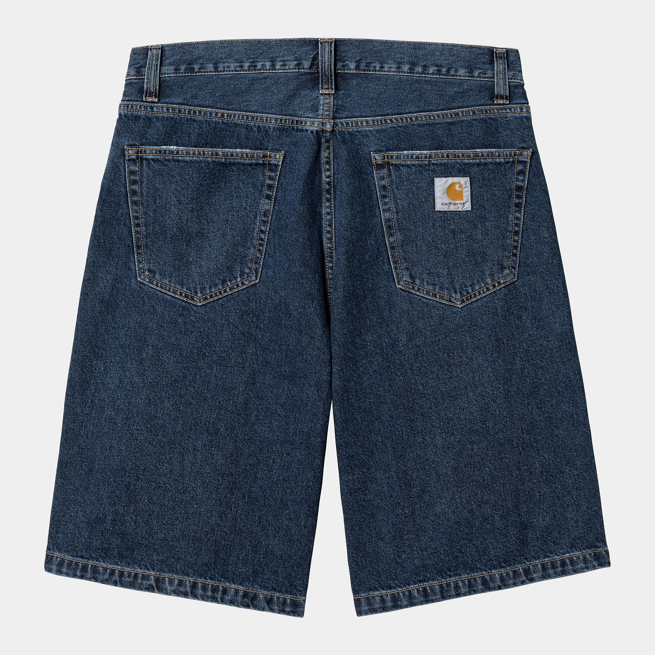 CARHARTT WIP Landon Short 100% Cotton 'Robertson' Denim