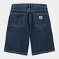 CARHARTT WIP Landon Short 100% Cotton 'Robertson' Denim