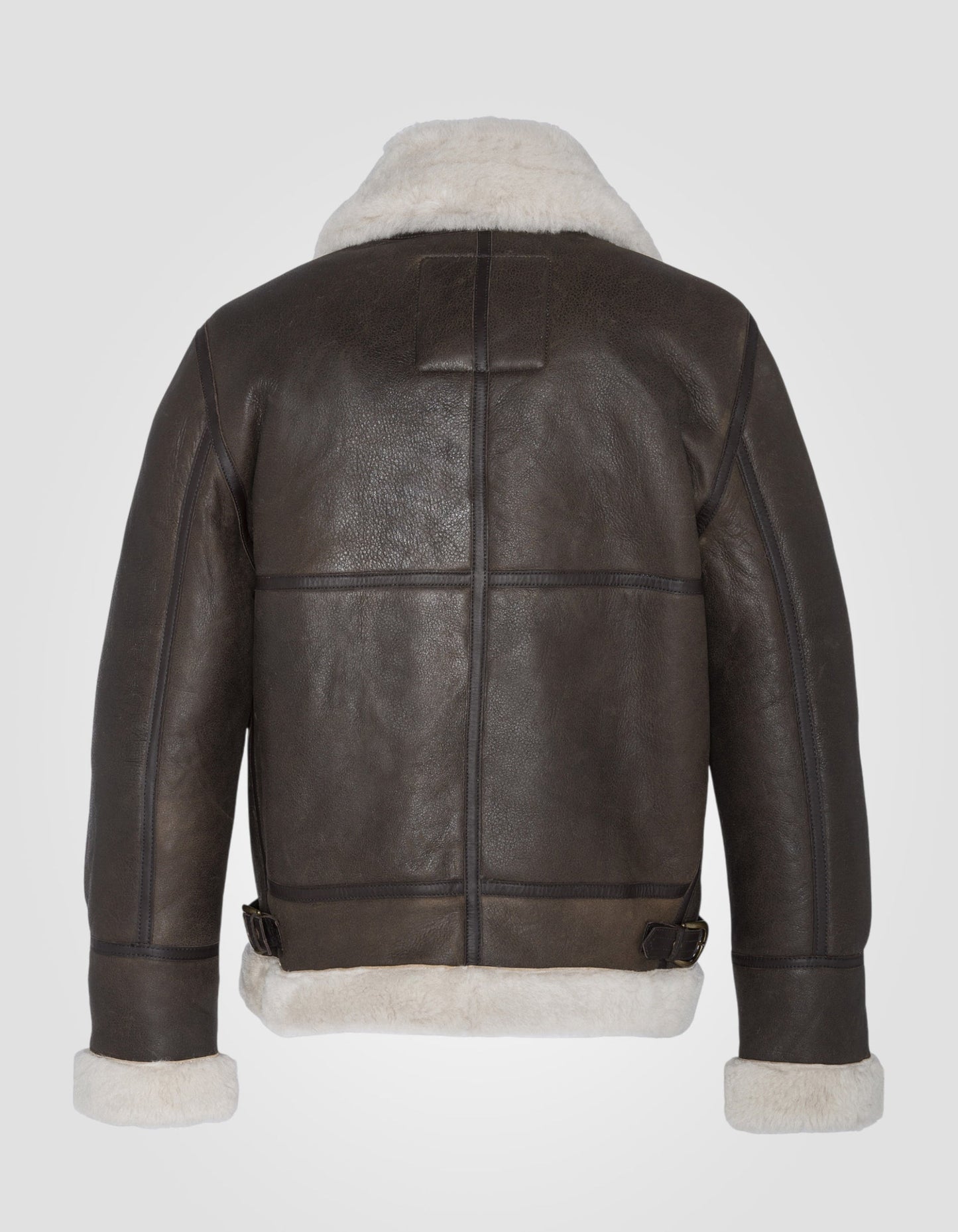 Schott B-3 Bomber jacket LC1259 , sheepskin leather in Dark Brown