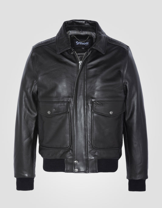 Schott Bomber Leather Jacket LC5331X